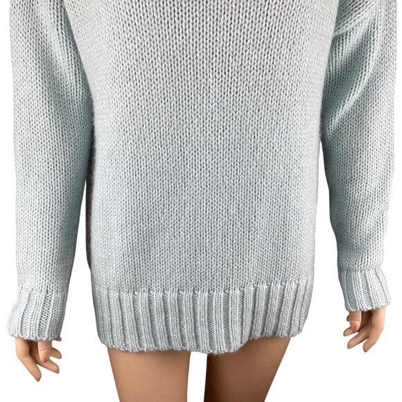 French Connection Womens Snuggle Pullover Sweater Size XS Xsmall Blue Mohair - Picture 5 of 10